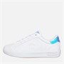 Lacoste Junior Girls Powercourt Trainers White/Light Pink