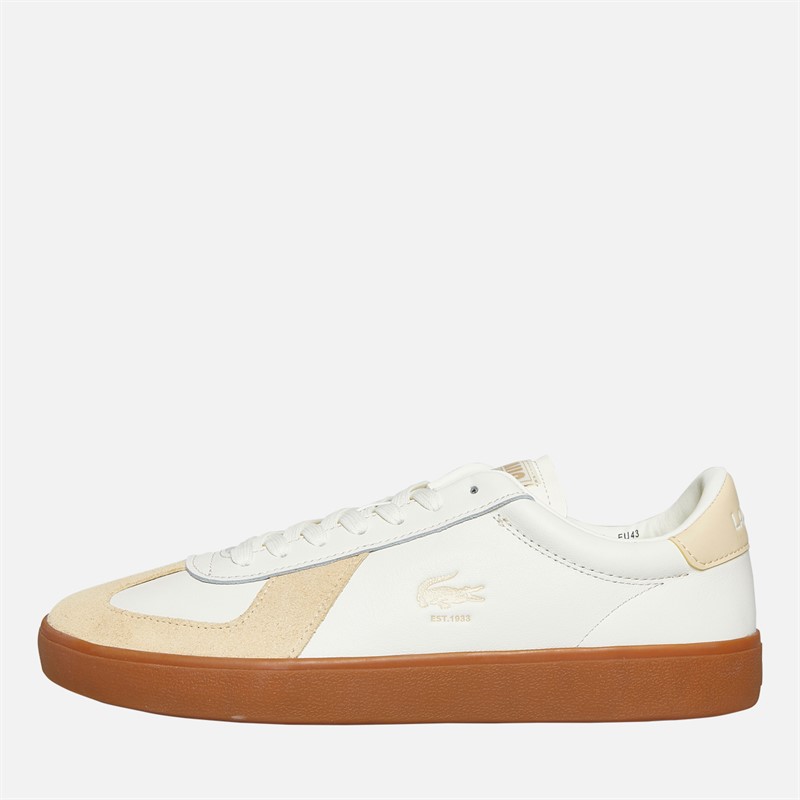 Lacoste Mens Baseshot Pro Trainers Light Yellow/Gum