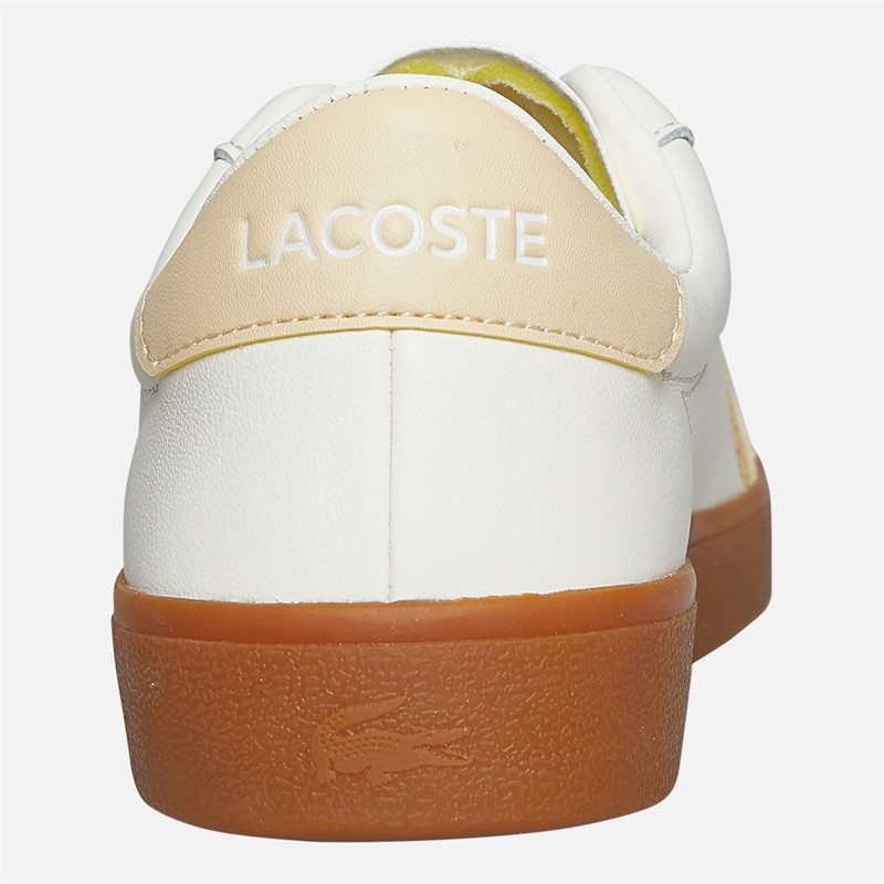 Lacoste Mens Baseshot Pro Trainers Light Yellow/Gum