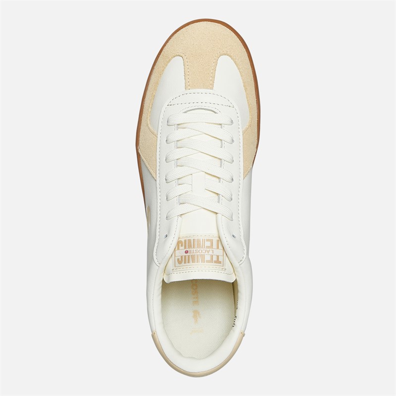 Lacoste Mens Baseshot Pro Trainers Light Yellow/Gum