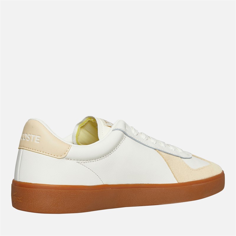 Lacoste Mens Baseshot Pro Trainers Light Yellow/Gum