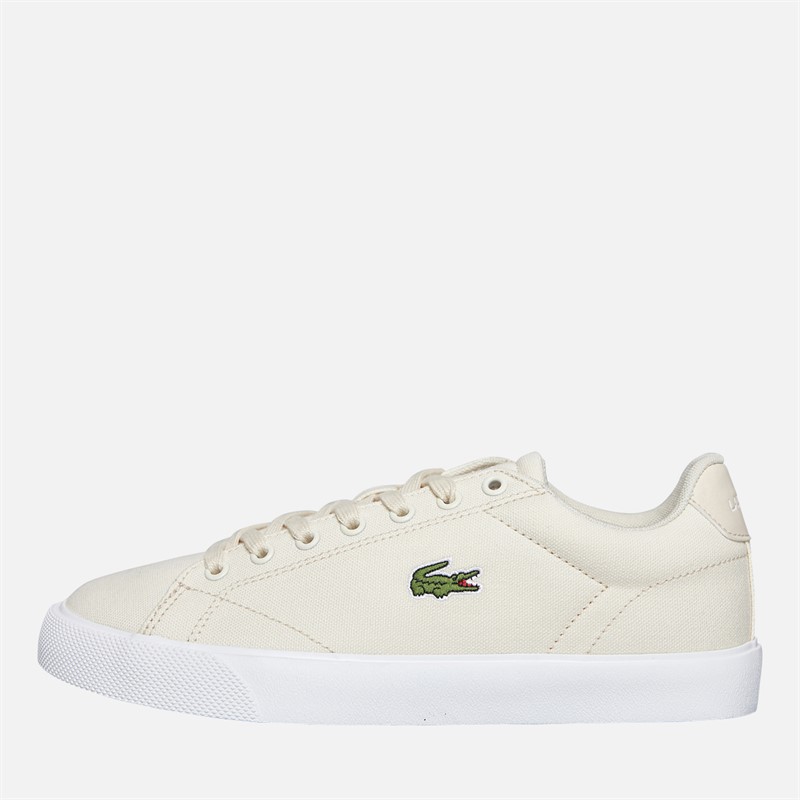 Lacoste Womens Lerond Set Trainers Natural/White