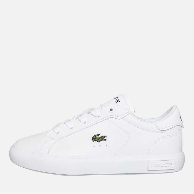 Lacoste Kids Powercourt Trainers White/White