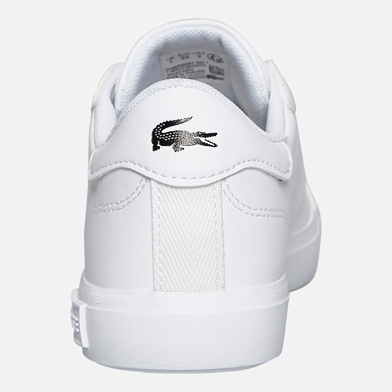 Lacoste Kids Powercourt Trainers White/White