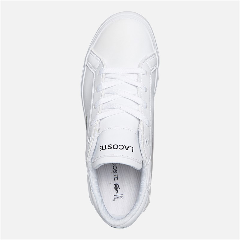 Lacoste Kids Powercourt Trainers White/White