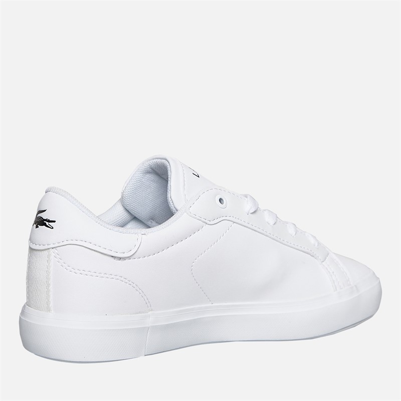 Lacoste Kids Powercourt Trainers White/White