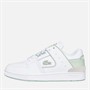 Lacoste Womens Court Cage Trainers White/Green