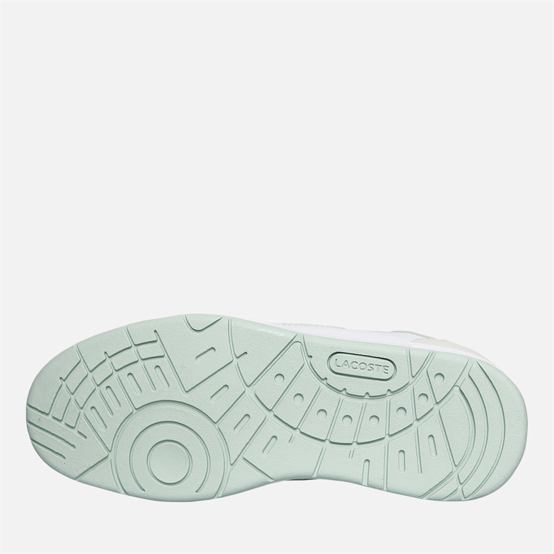 Lacoste Womens Court Cage Trainers White/Green