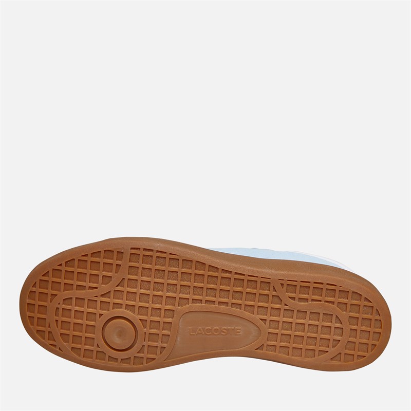 Lacoste Womens Baseshot Trainers Light Blue/Gum