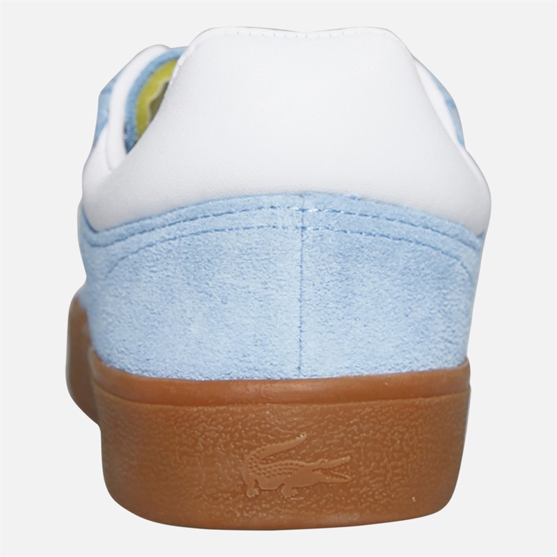 Lacoste Womens Baseshot Trainers Light Blue/Gum