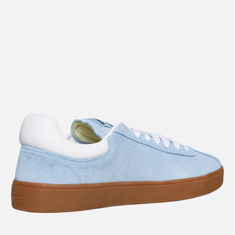 Lacoste Womens Baseshot Trainers Light Blue/Gum