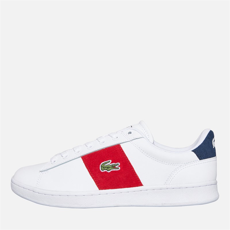 Lacoste Mens Carnaby Set Cgr Trainers White/Red