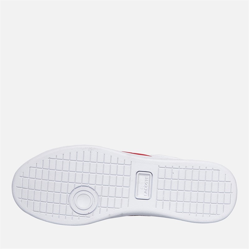 Lacoste Mens Carnaby Set Cgr Trainers White/Red