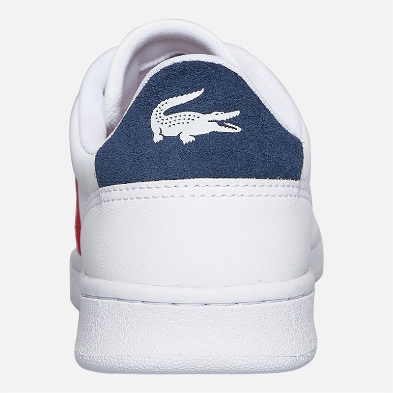 Lacoste Mens Carnaby Set Cgr Trainers White/Red