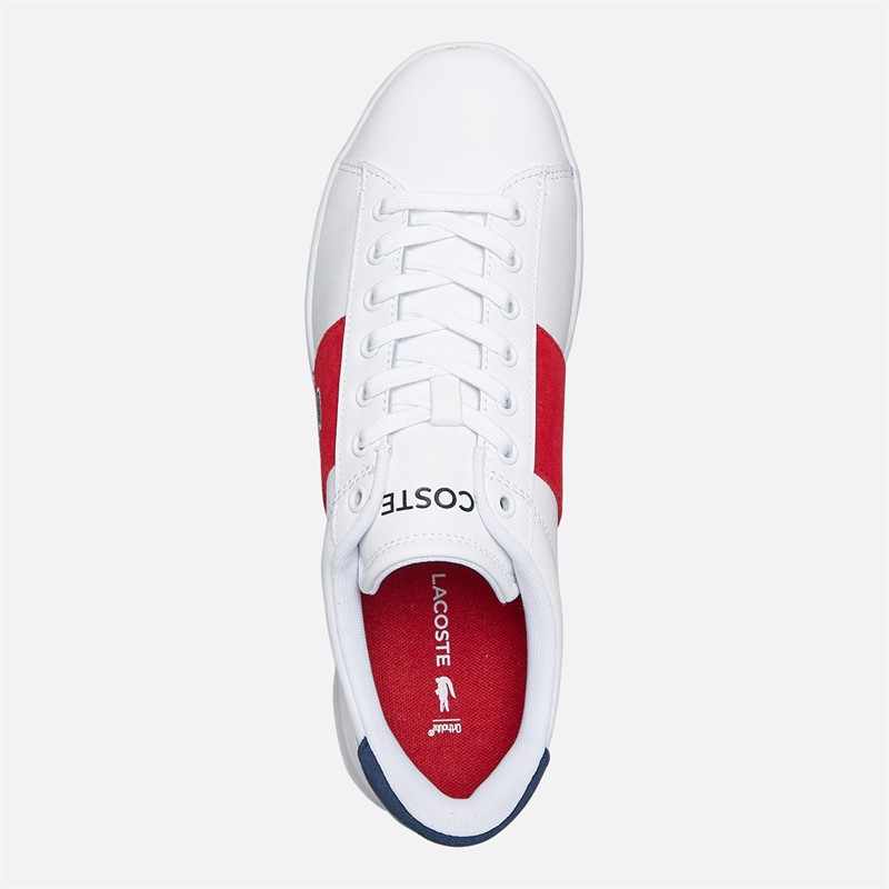 Lacoste Mens Carnaby Set Cgr Trainers White/Red