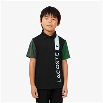 Lacoste Boys Polo Shirt NOIR/VERT-RUISSEAU