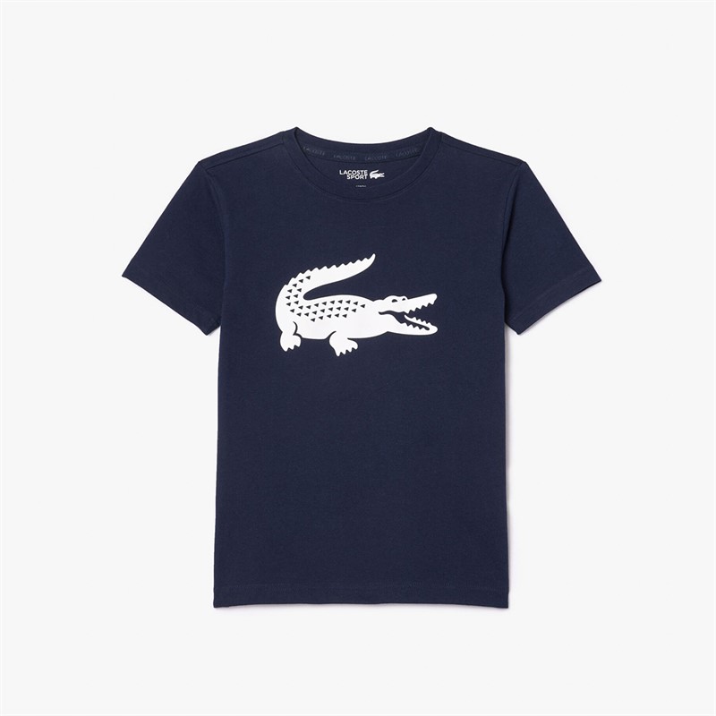 Lacoste Boys T-Shirt Marine/Blanc