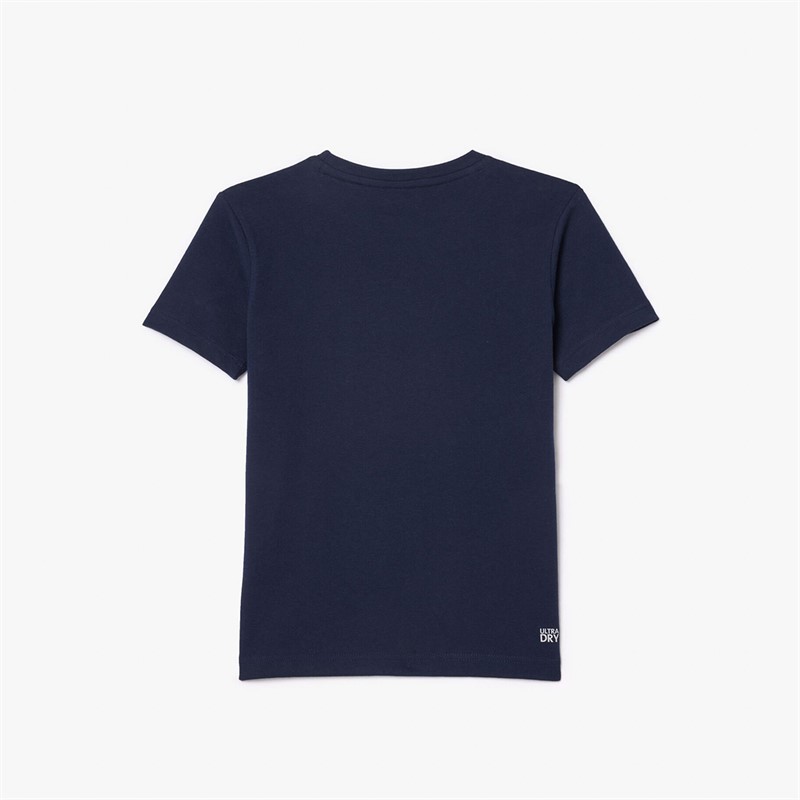 Lacoste Boys T-Shirt Marine/Blanc