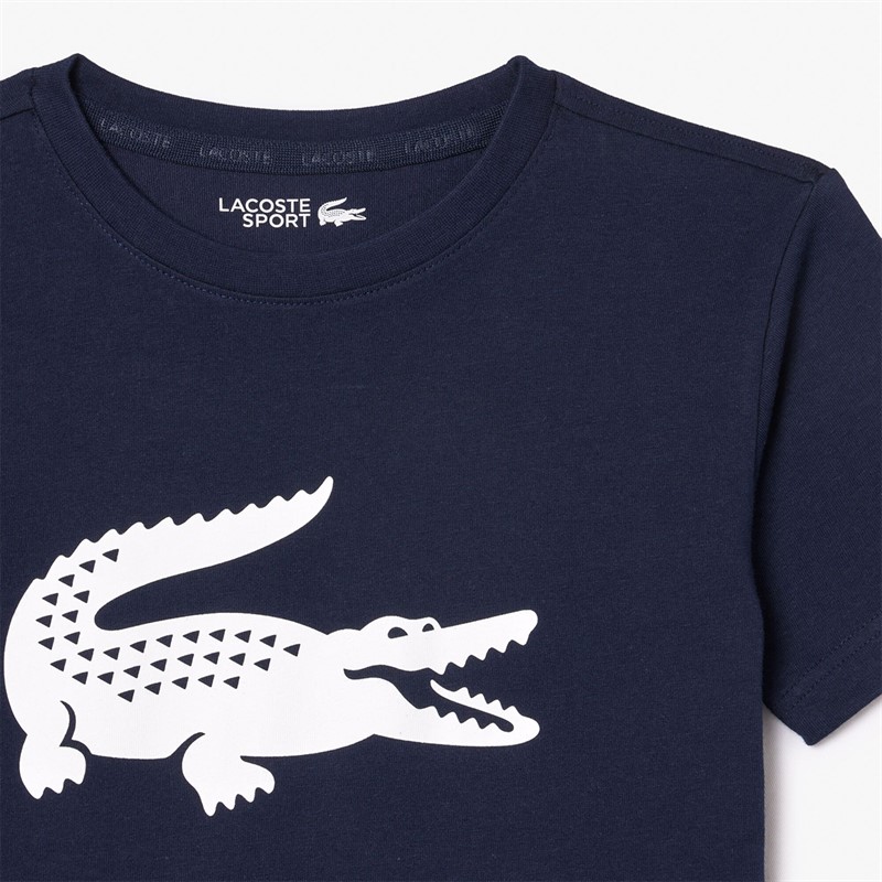 Lacoste Boys T-Shirt Marine/Blanc