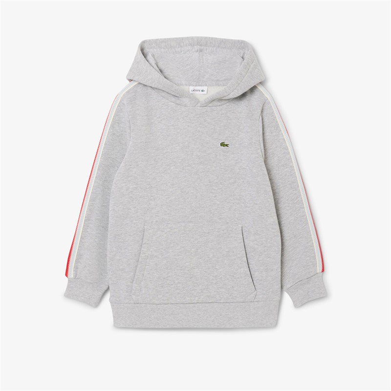 Lacoste Boys Hoodie Argent Chine - Size 12Y