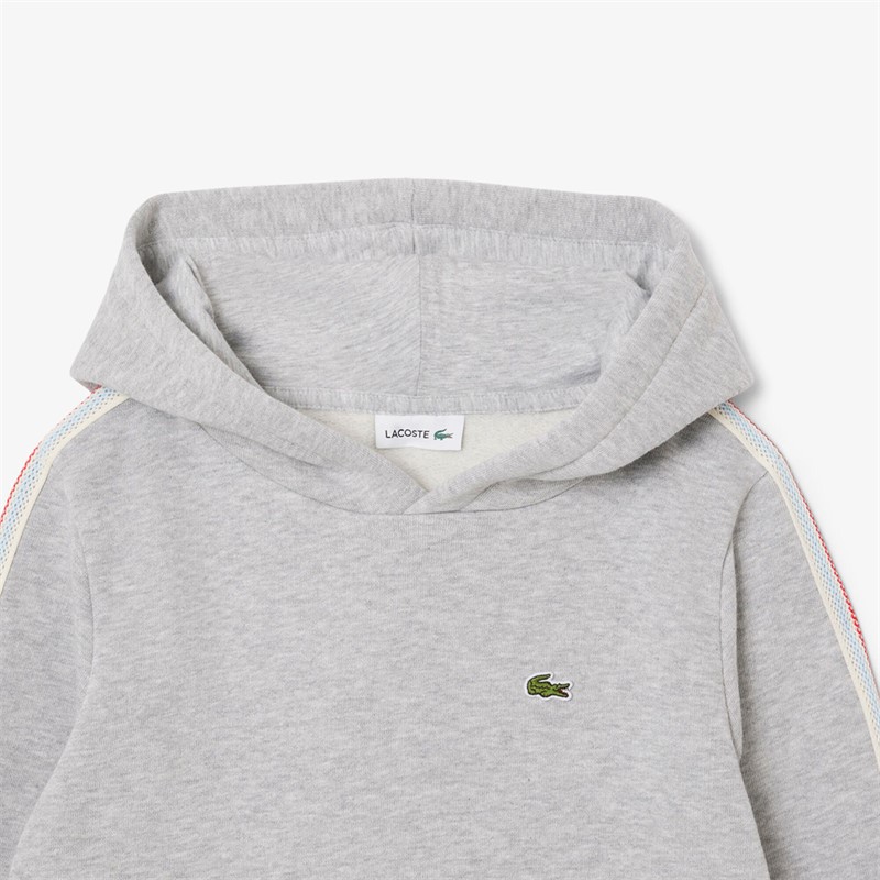 Lacoste Boys Hoodie Argent Chine