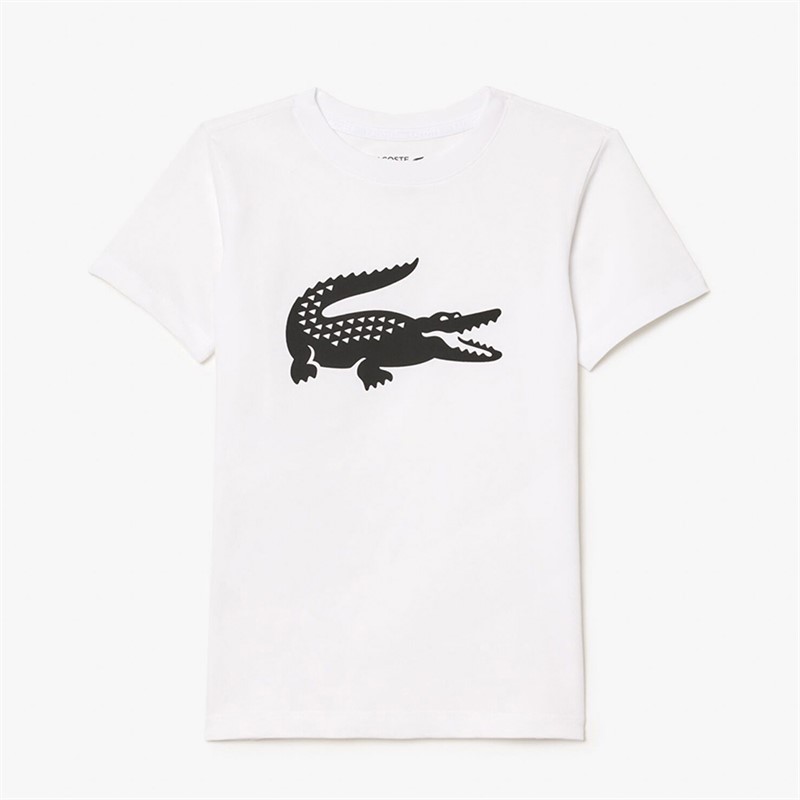 Lacoste Boys T-Shirt Blanc/Noir