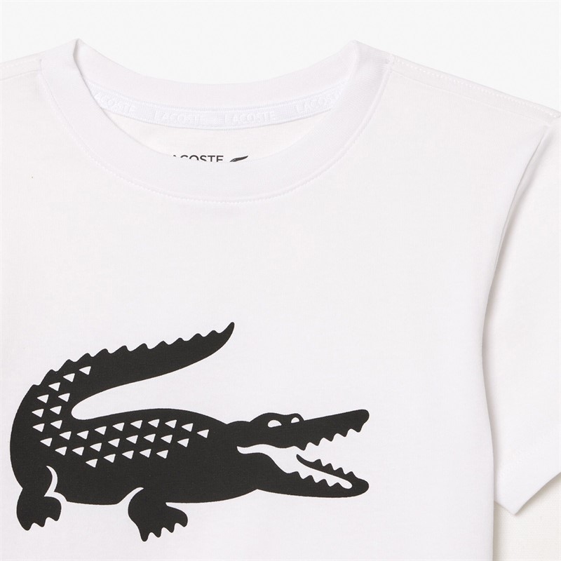 Lacoste Boys T-Shirt Blanc/Noir