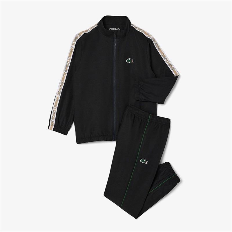 Lacoste Boys Tracksuit Noir/Vert