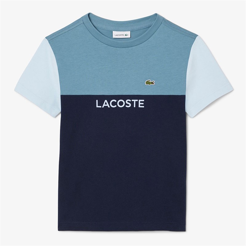 Lacoste Boys T-Shirt Calcaire/Ruisseau/Marine Calcaire/Ruisseau-Marine