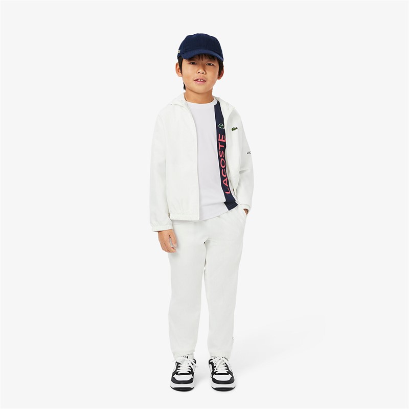 Lacoste Boys T-Shirt Blanc/Marine/Grenadine Blanc/Marine-Grenadine