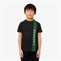 Lacoste Boys T-Shirt Noir/Vert/Ruisseau Noir/Vert-Ruisseau