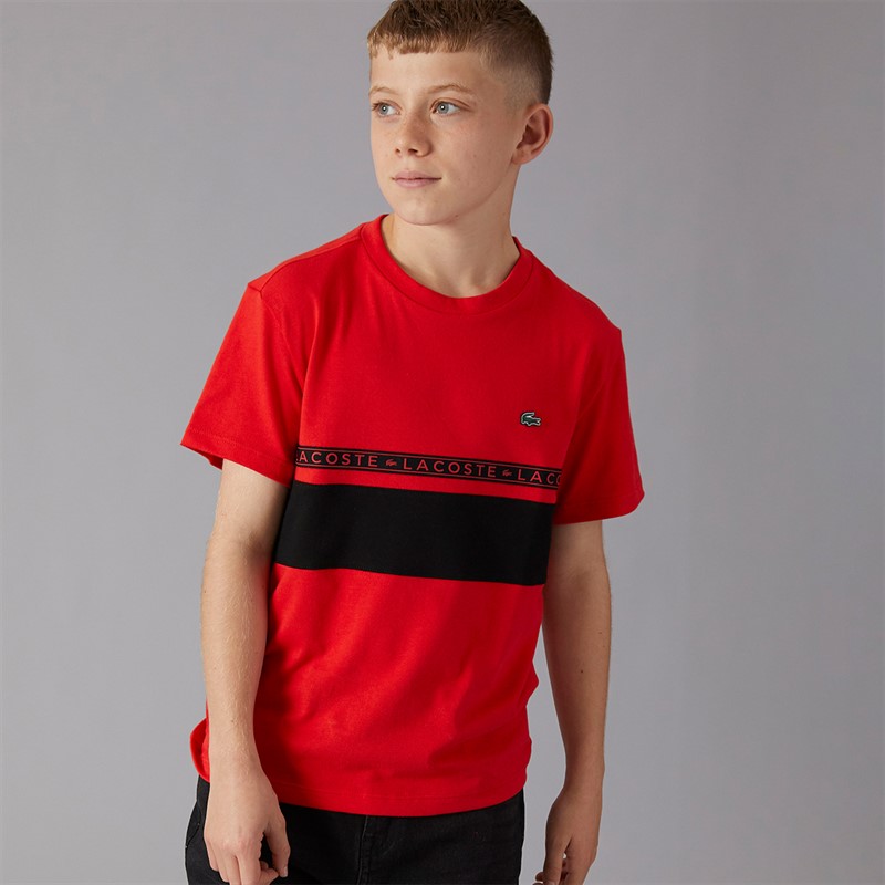 Lacoste Boys T-Shirt Grenadine/Noir