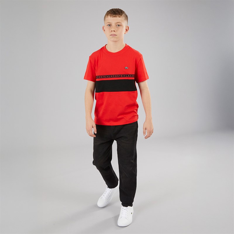 Lacoste Boys T-Shirt Grenadine/Noir