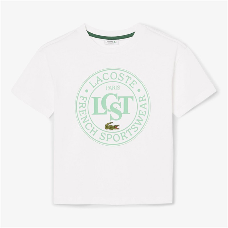 Lacoste Boys T-Shirt Blanc/Liamone