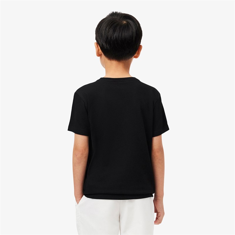 Lacoste Boys T-Shirt Noir/Khaki Noir/Kaki