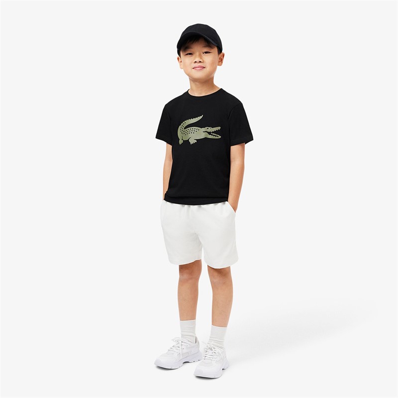 Lacoste Boys T-Shirt Noir/Khaki Noir/Kaki