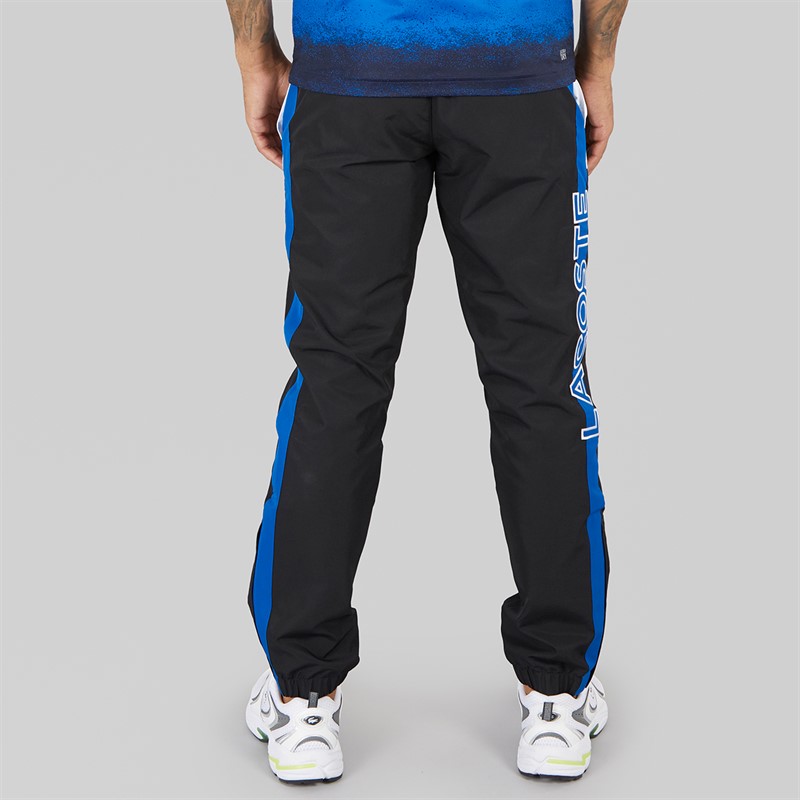 Lacoste Mens Logo Joggers Black/Gipsy Blue White