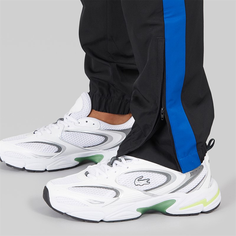 Lacoste Mens Logo Joggers Black/Gipsy Blue White