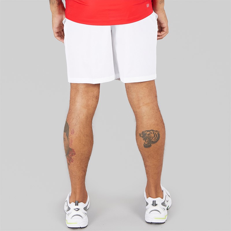 Lacoste Mens Shorts White/Mango Tree Red