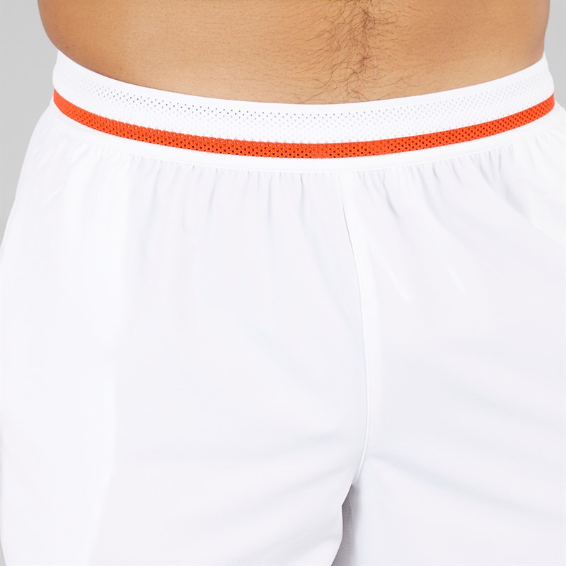 Lacoste Mens Shorts White/Mango Tree Red