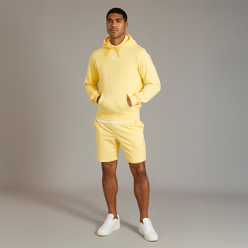 Lacoste Mens Fleece Shorts Yellow