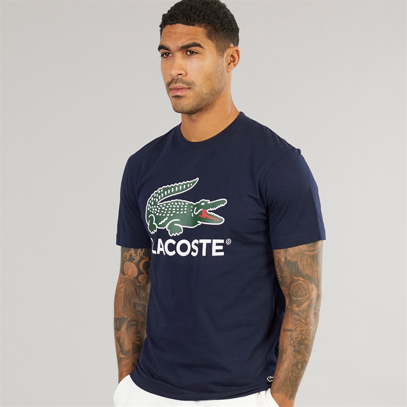Lacoste Mens Logo T-Shirt Navy Blue