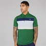 Lacoste Mens Polo Shirt Green/Rill Navy Blue