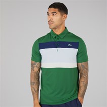 Lacoste Mens Polo Shirt Green/Rill Navy Blue