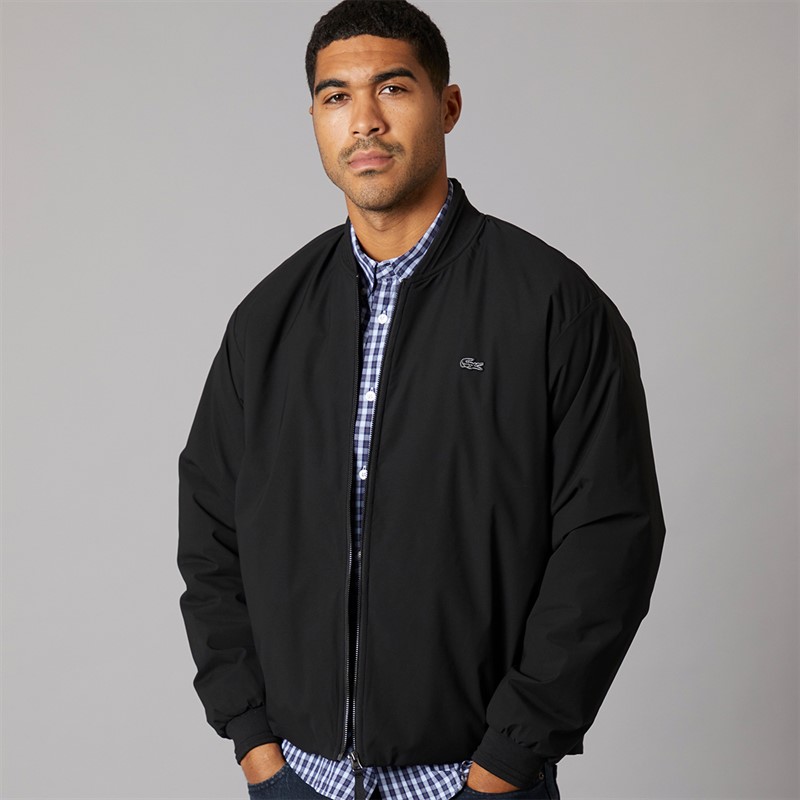 Lacoste Mens Bomber Jacket Black