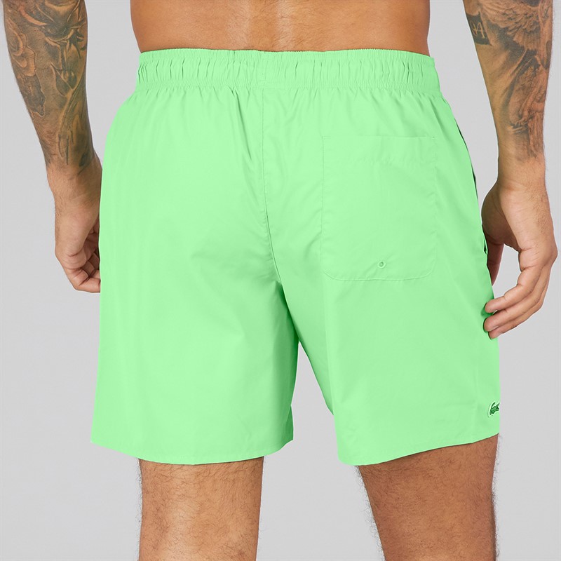 Lacoste Mens Monochrome Swim Shorts Liamone/Green