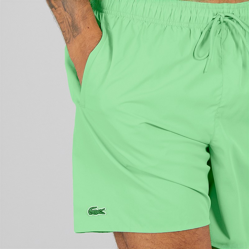 Lacoste Mens Monochrome Swim Shorts Liamone/Green