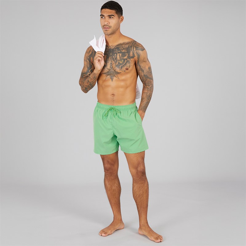 Lacoste Mens Monochrome Swim Shorts Liamone/Green