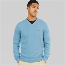 Lacoste Mens V-Neck Jumper Overview