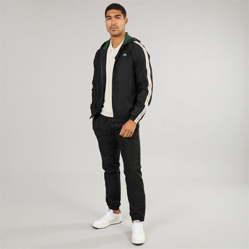 Lacoste Mens Tracksuit Black/Green